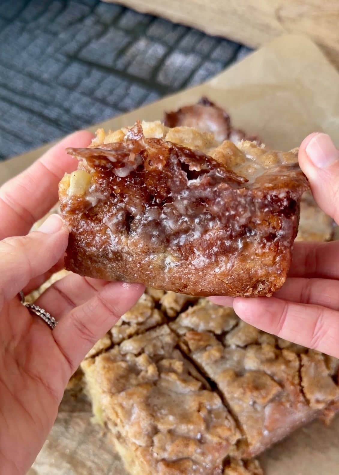 Apple Fritter Coffee Cake, finished and ready to serve