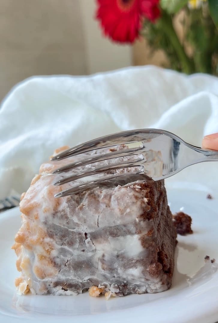 Blueberry Old-Fashioned Donut Loaf: slice