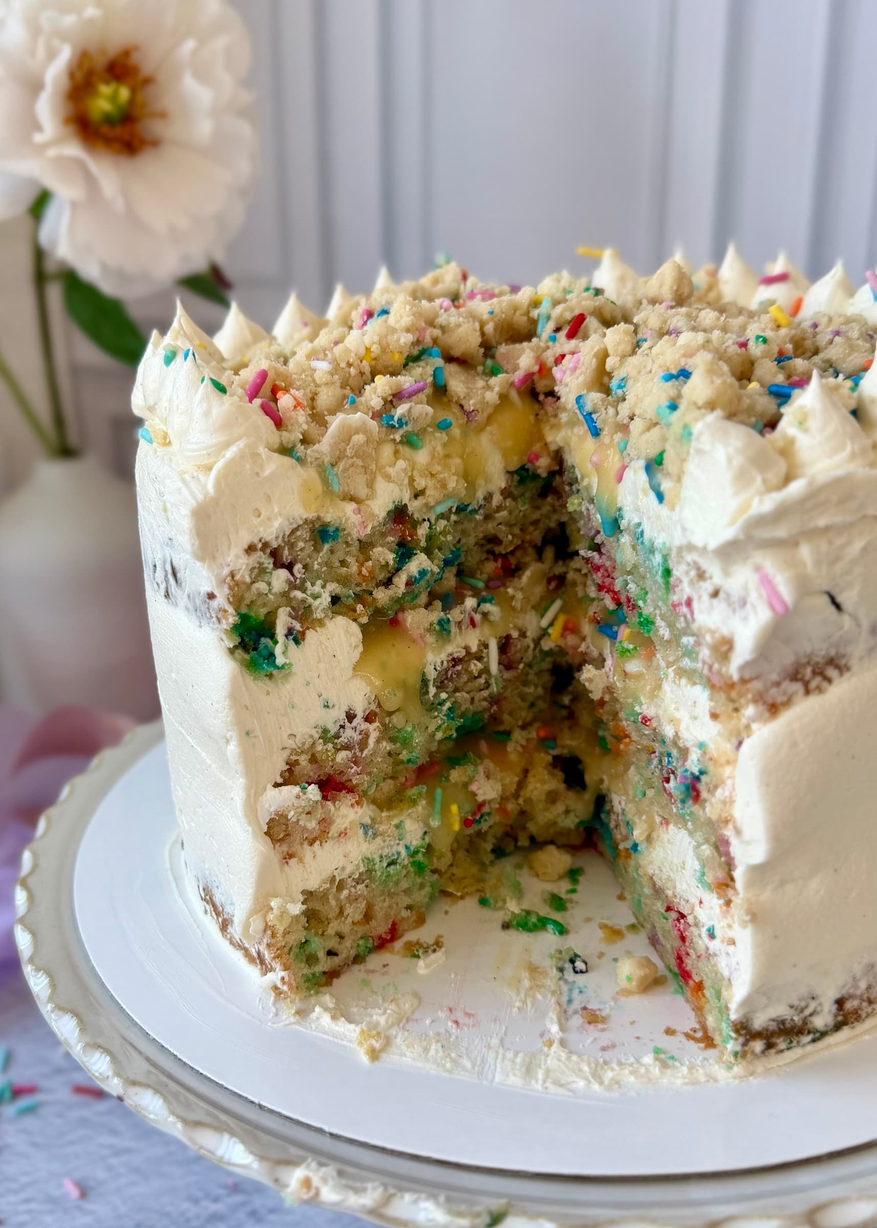 Cake Batter Lava Cake, finished and ready to serve