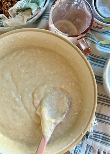 Layered Coffee Cake: batter
