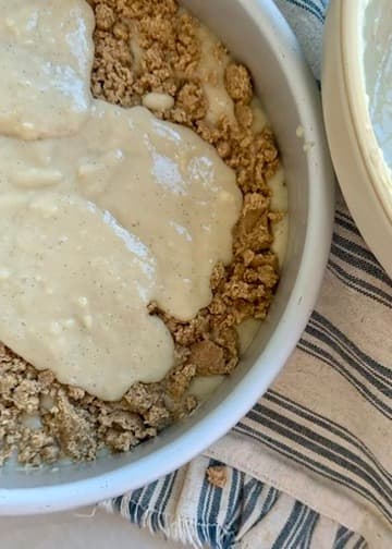 Layered Coffee Cake: second batter layer