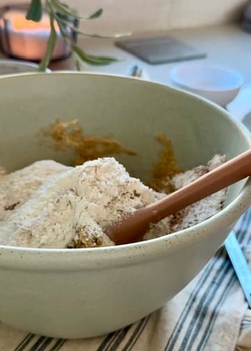 Layered Coffee Cake: streusel butter