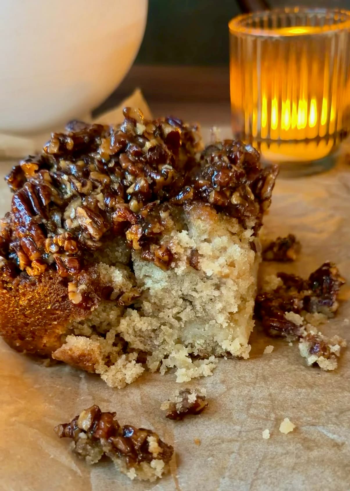 Sticky Bun Donut Loaf, finished and ready to serve
