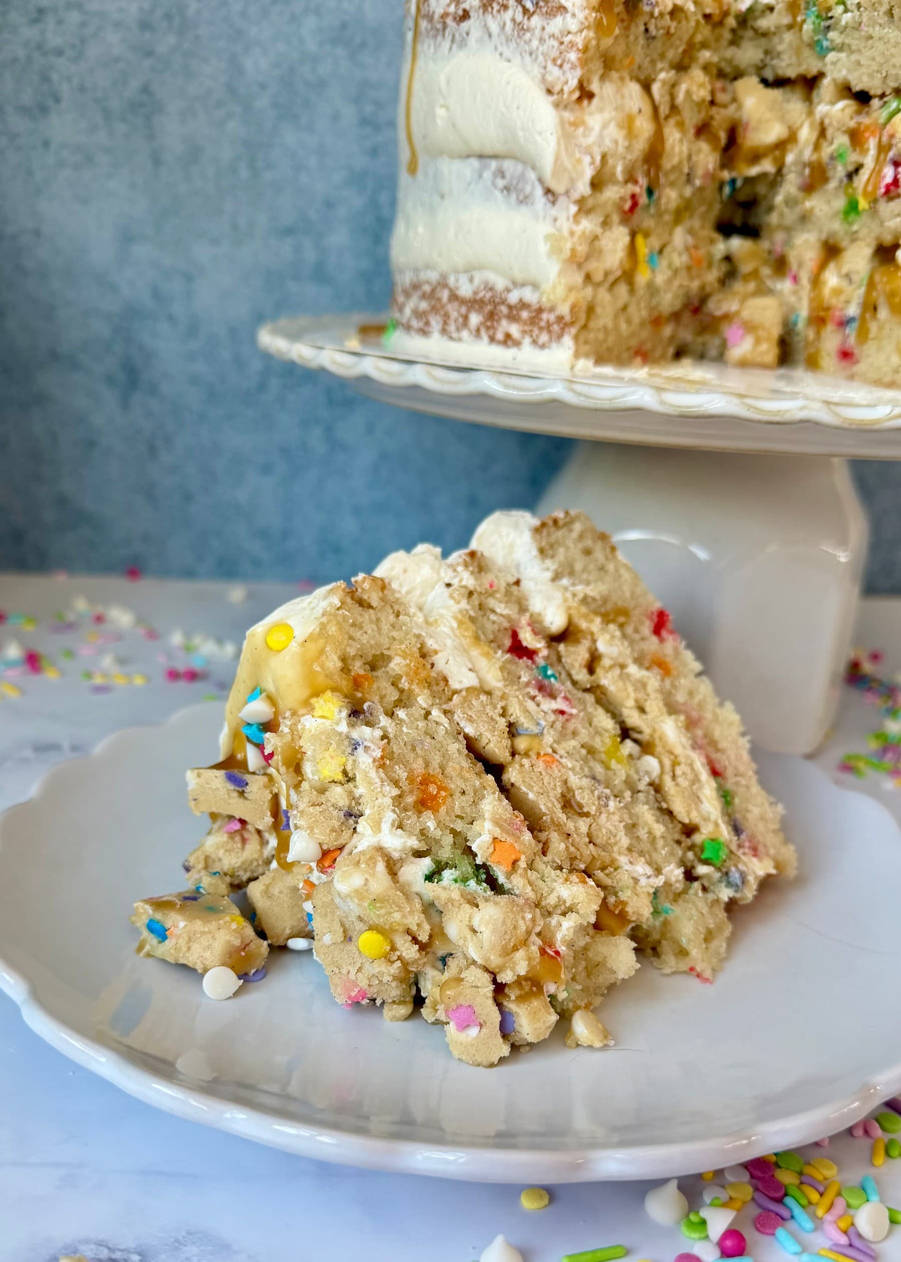 White Chocolate Blondie Lava Cake, finished and ready to serve