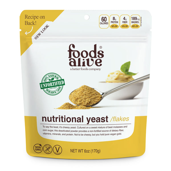 Foods Alive Nutritional Yeast product packaging