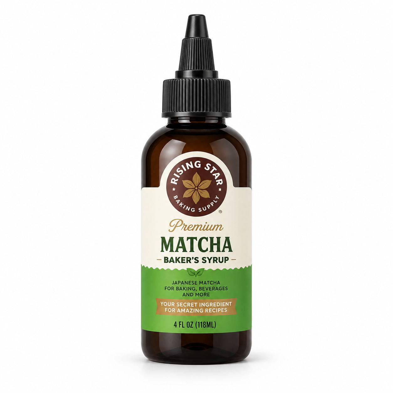 Rising Star Matcha Baker's Syrup product packaging