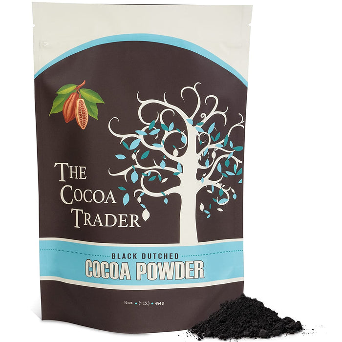 The Cocoa Trader black cocoa product packaging