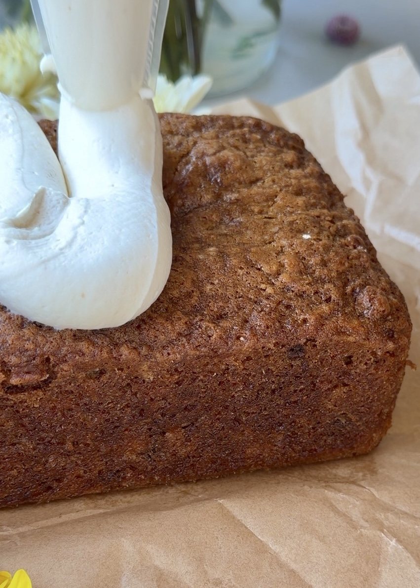 Banana Bread with Cheesecake Mousse: 7FCA1783 13EB 42BD A07B D720165ACF9D 1 201 a