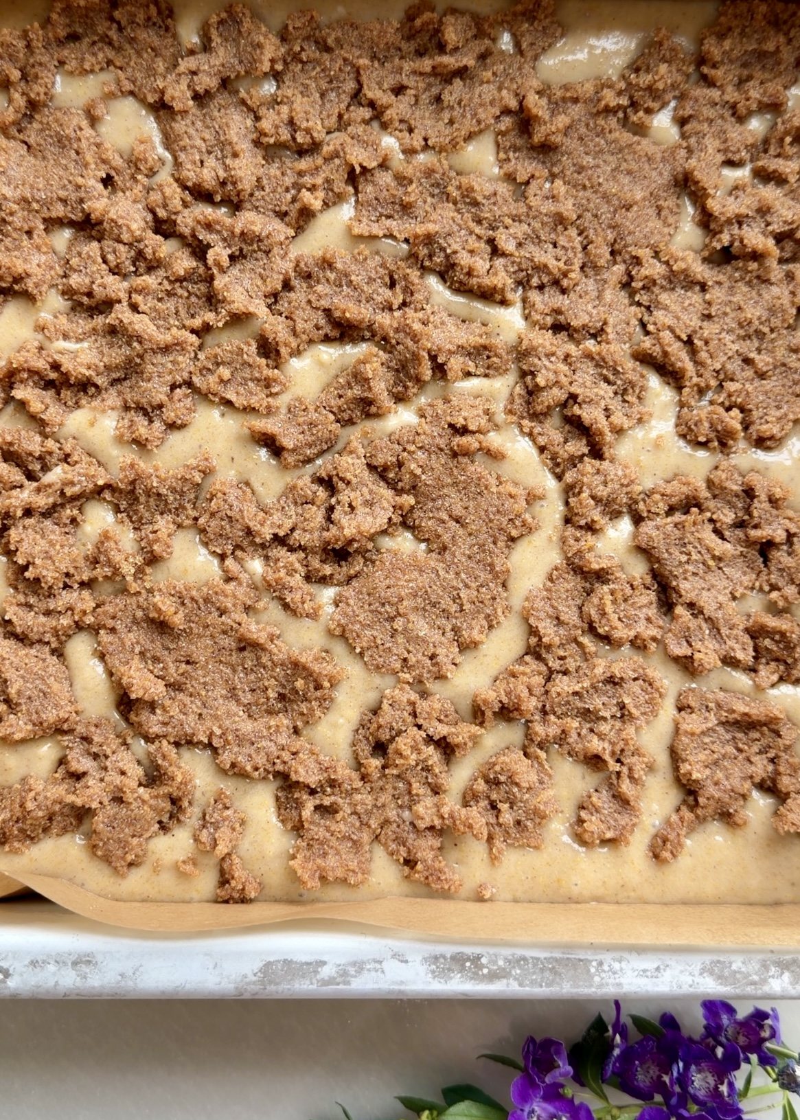 Warm Banana Cornmeal Cinnamon Roll Poke Cake: AF6E523D 20E5 47B7 8D19 81AB09D616FC 1 201 a