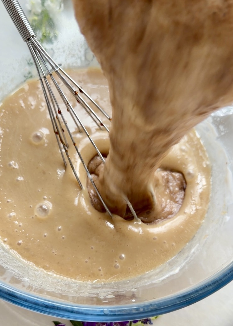 Warm Banana Cornmeal Cinnamon Roll Poke Cake: BD8CAB89 80CA 4EF0 B161 0500F504D632 1 105 c