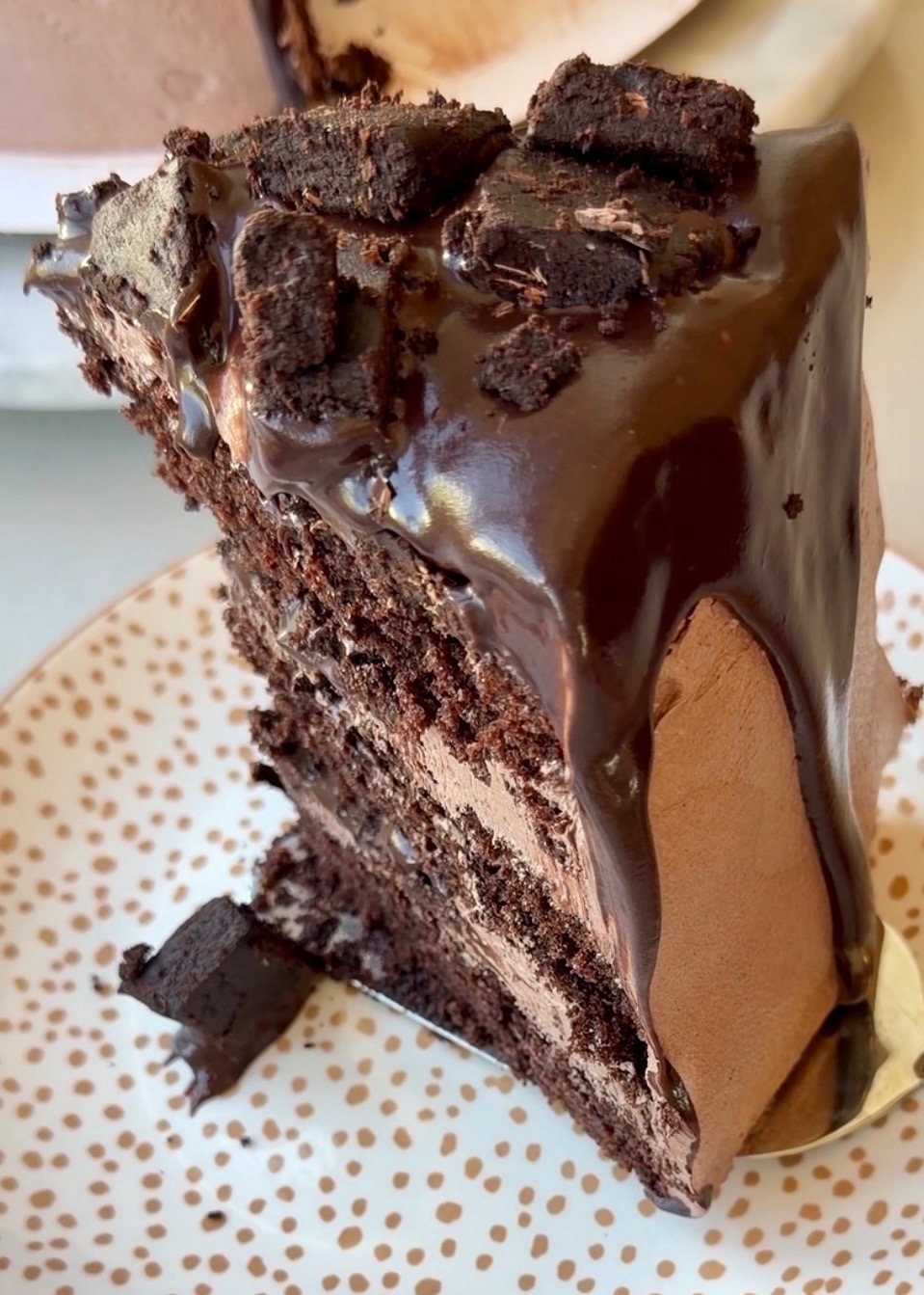 Brownie Lava Cake: slice