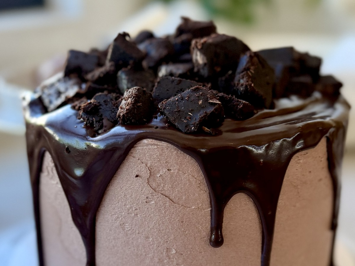 Brownie Lava Cake, finished and ready to serve