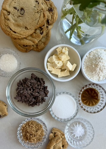 Chocolate Chip Cookie Donut Loaf: streusel ingredients