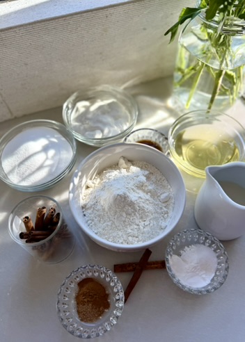 Snickerdoodle Donut Loaf: loaf ingredients