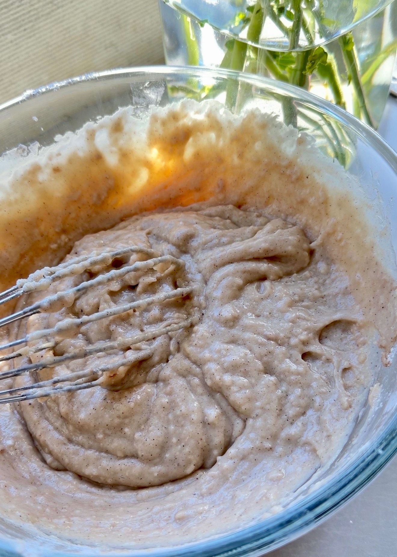 Snickerdoodle Donut Loaf: mixed batter