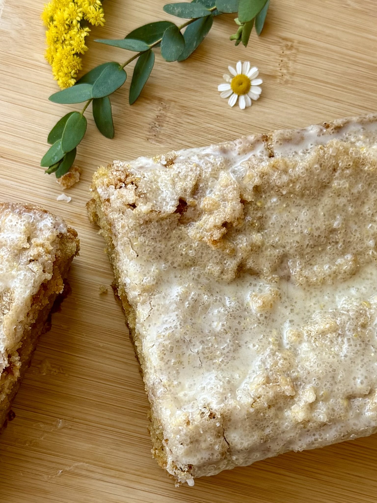 Cornbread Donut Loaf, finished and ready to serve