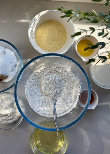 Cornbread Donut Loaf: ingredients