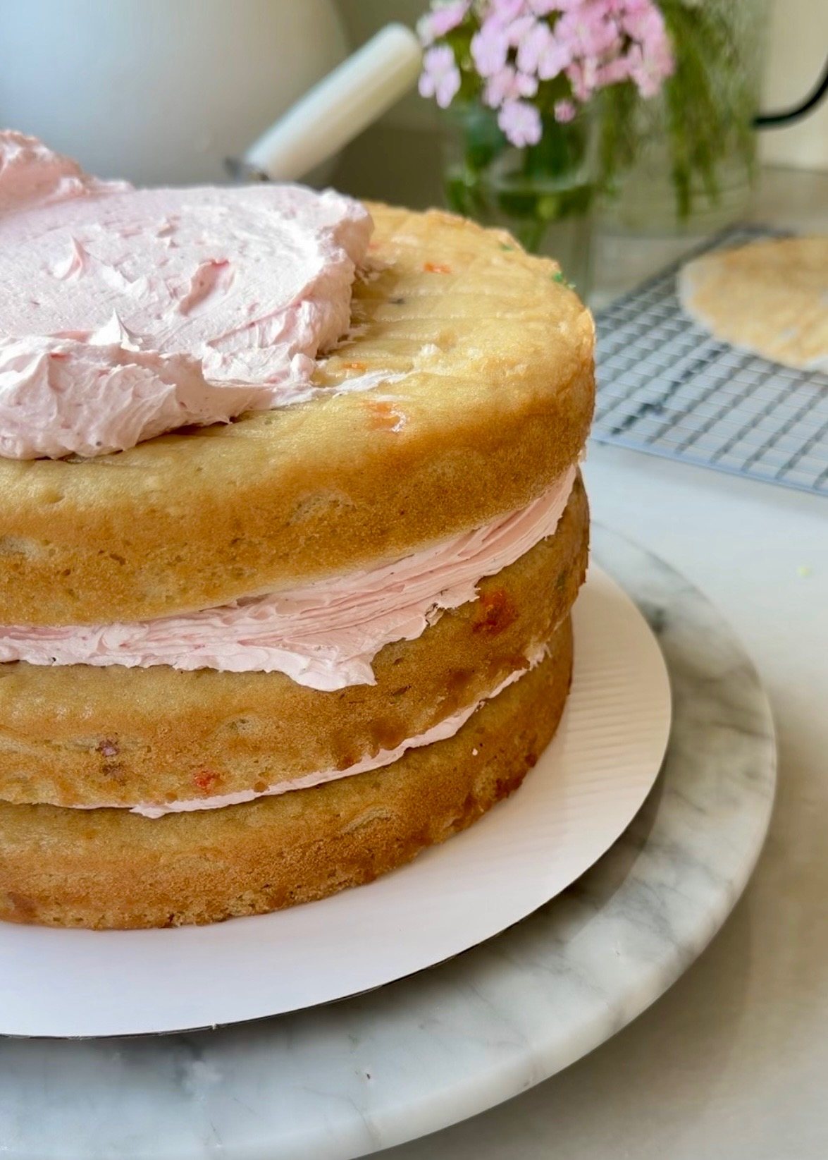 Gluten-Free Cake Batter Lava Cake: 04 stacked cake