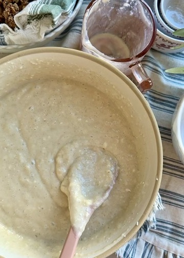 Layered Coffee Cake: batter