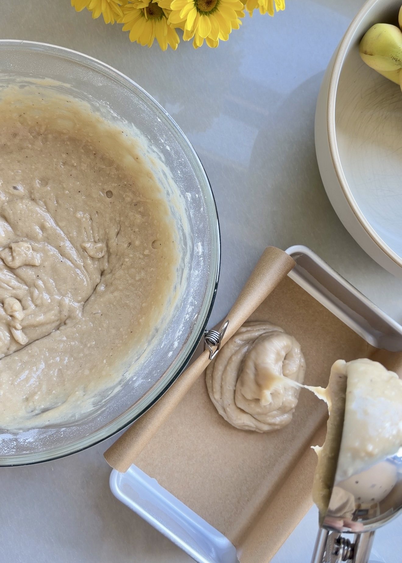 Old-Fashioned Donut Loaf: batter