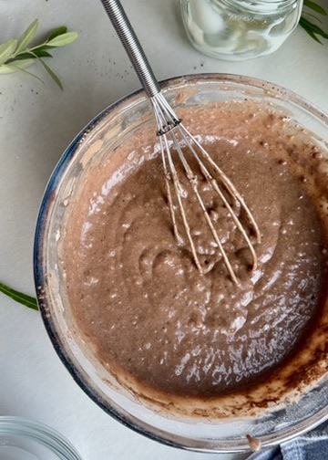 Red Velvet Lava Cake: mixed batter