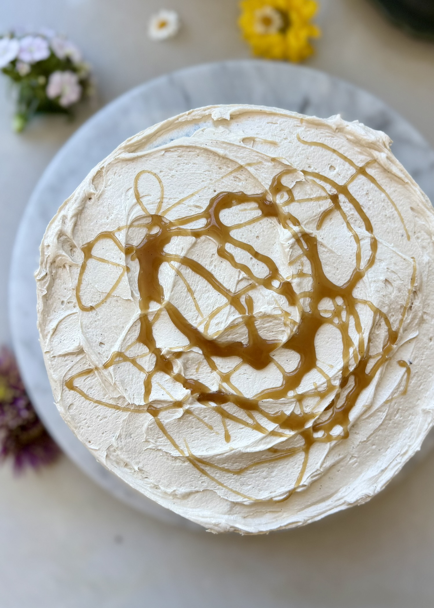 Salted Caramel Mocha Lava Cake, finished and ready to serve