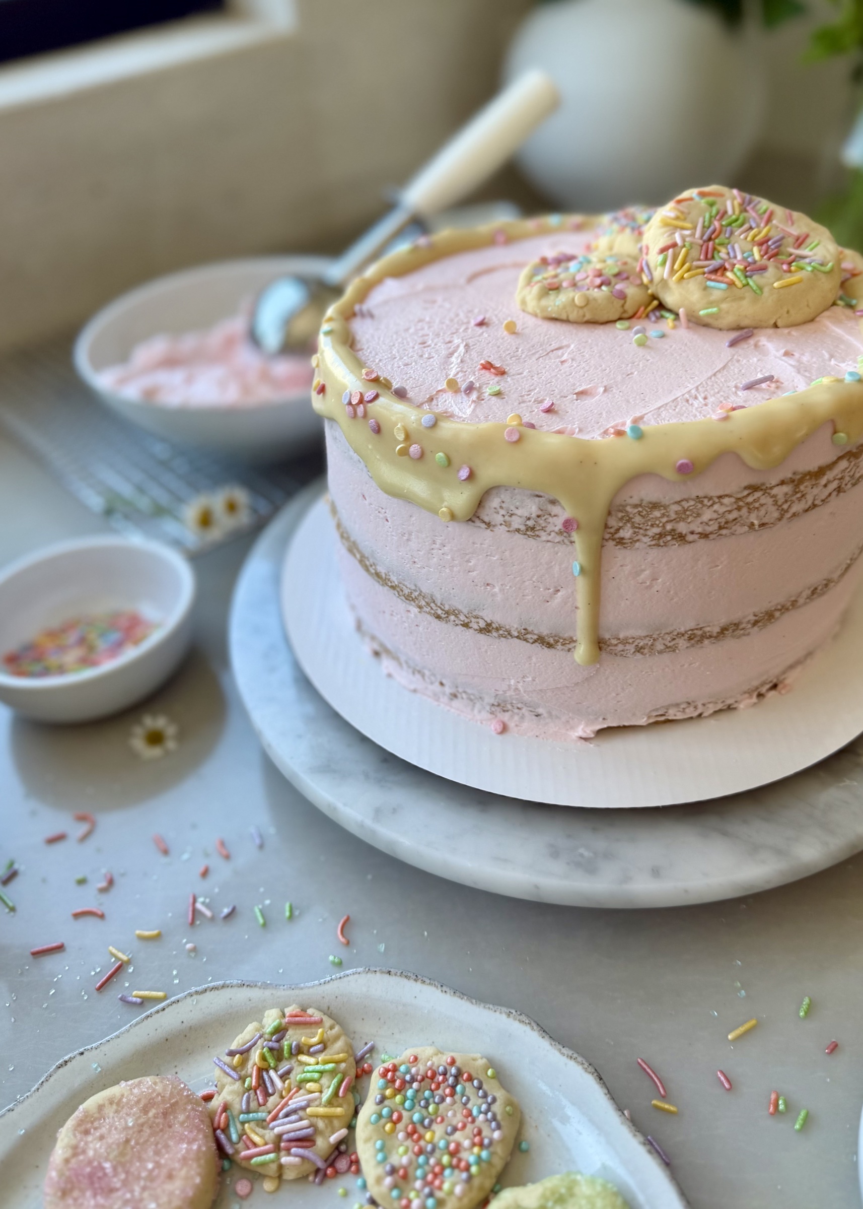 Sugar Cookie Lava Cake, finished and ready to serve