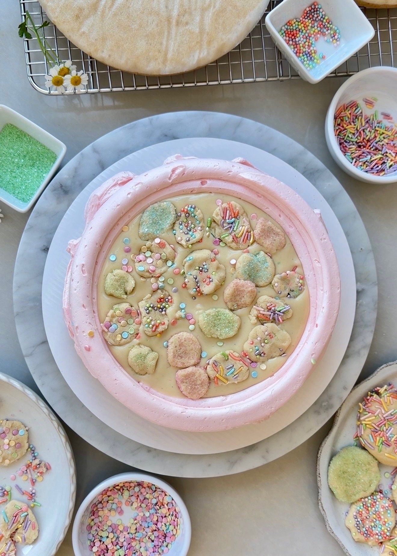 Sugar Cookie Lava Cake, finished and ready to serve