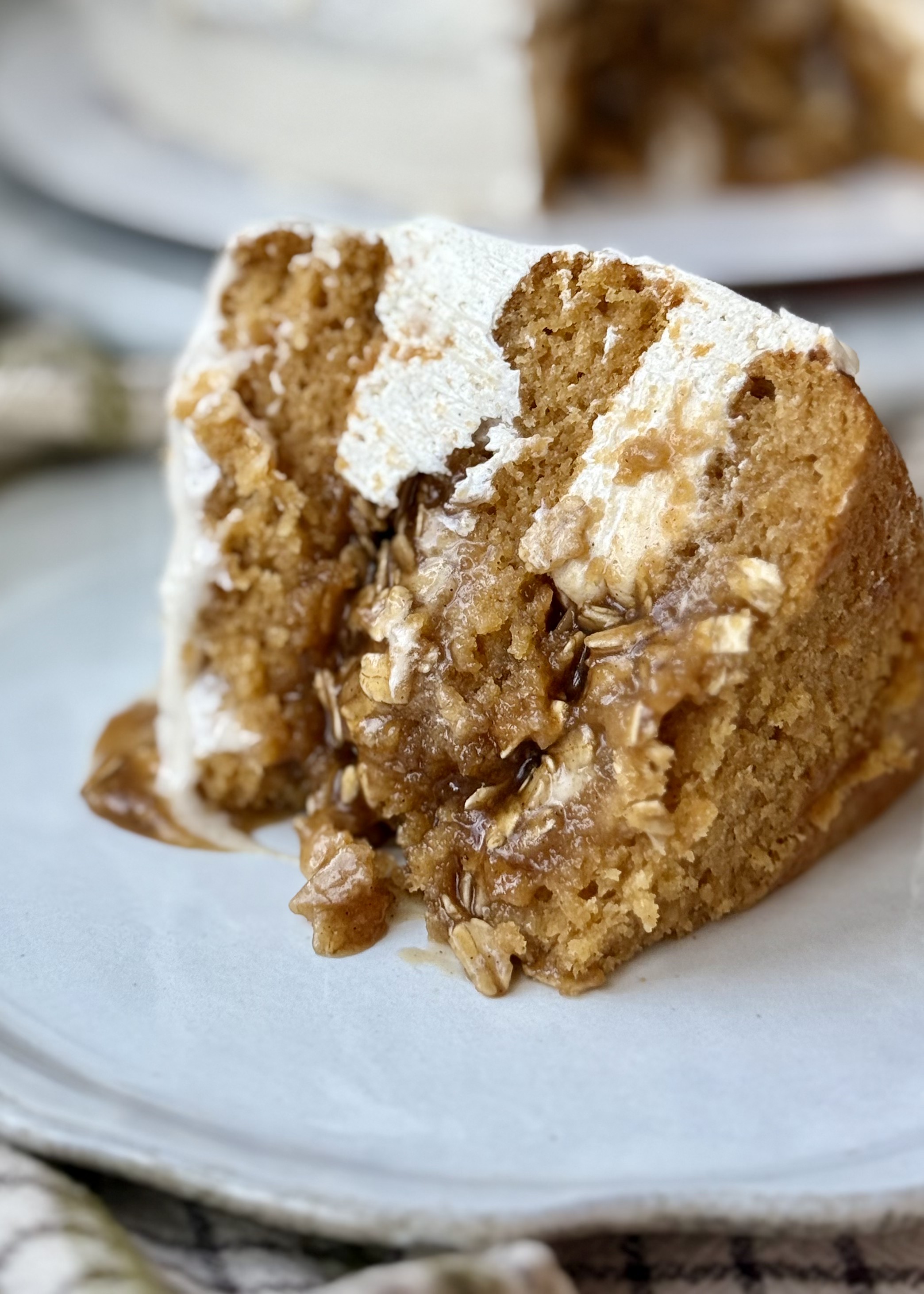 Sweet Potato & Oatmeal Caramel Lava Cake, finished and ready to serve